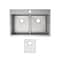 Elkay 22 in W x 33 in L x 9 in H, Stainless Steel ECTSRA33229TBG1 - alternate 1